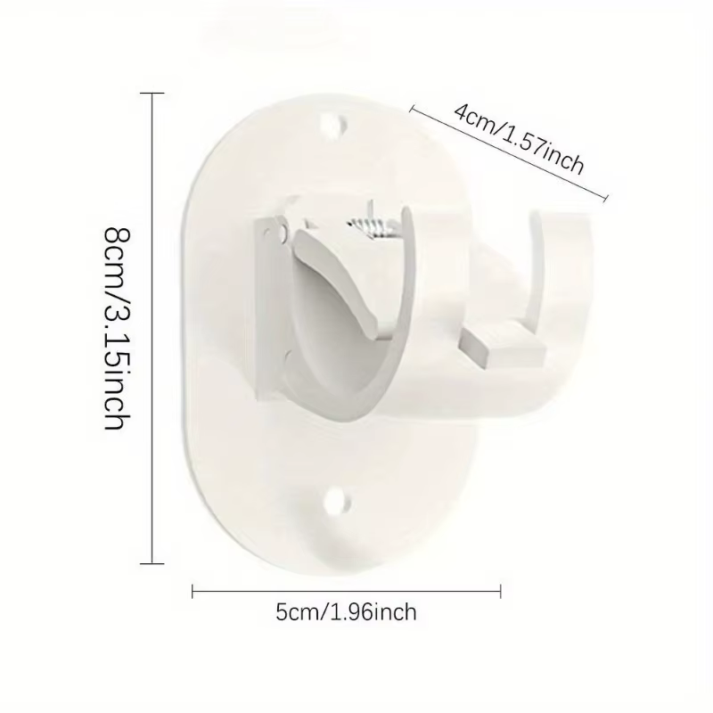 2 pièces supports de tringle à rideaux robustes crochets