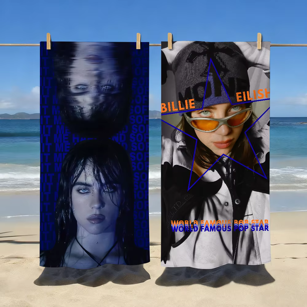 Serviette de plage populaire B-Billie E-Eilish-S