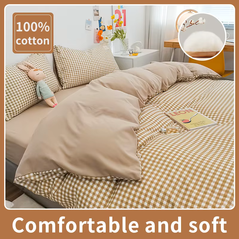 Ensemble de housse de couette 100% coton