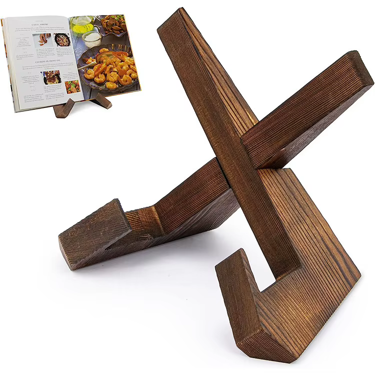 Support de recettes en bois pour restaurant
