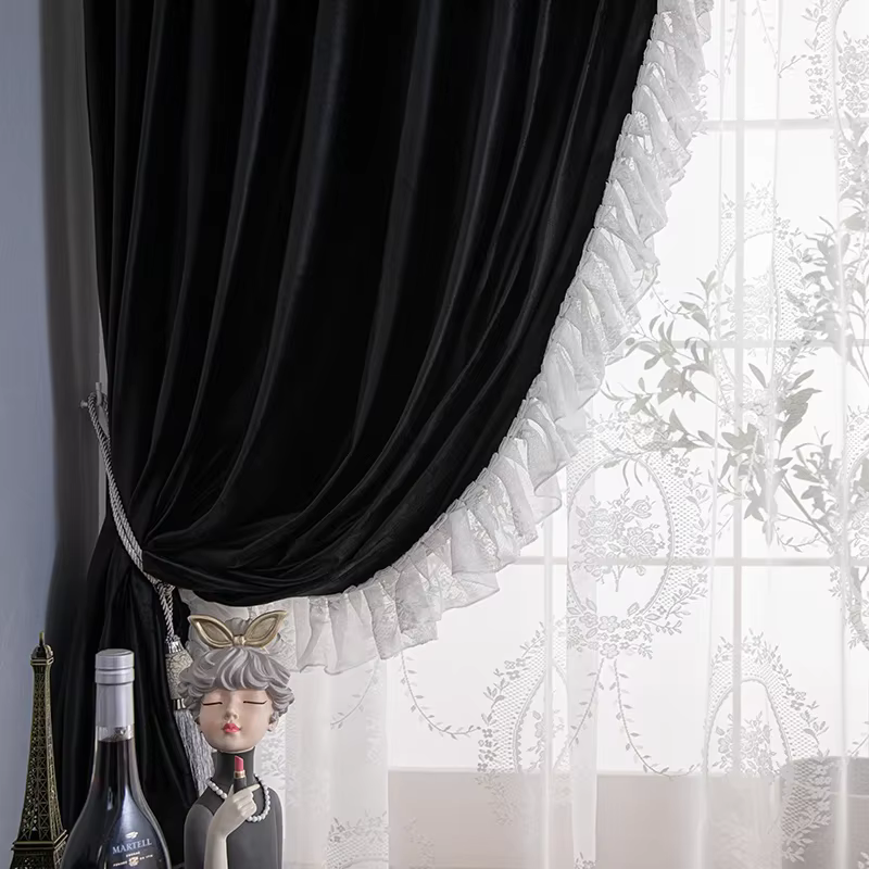 Rideaux français pour salon salle à manger chambre