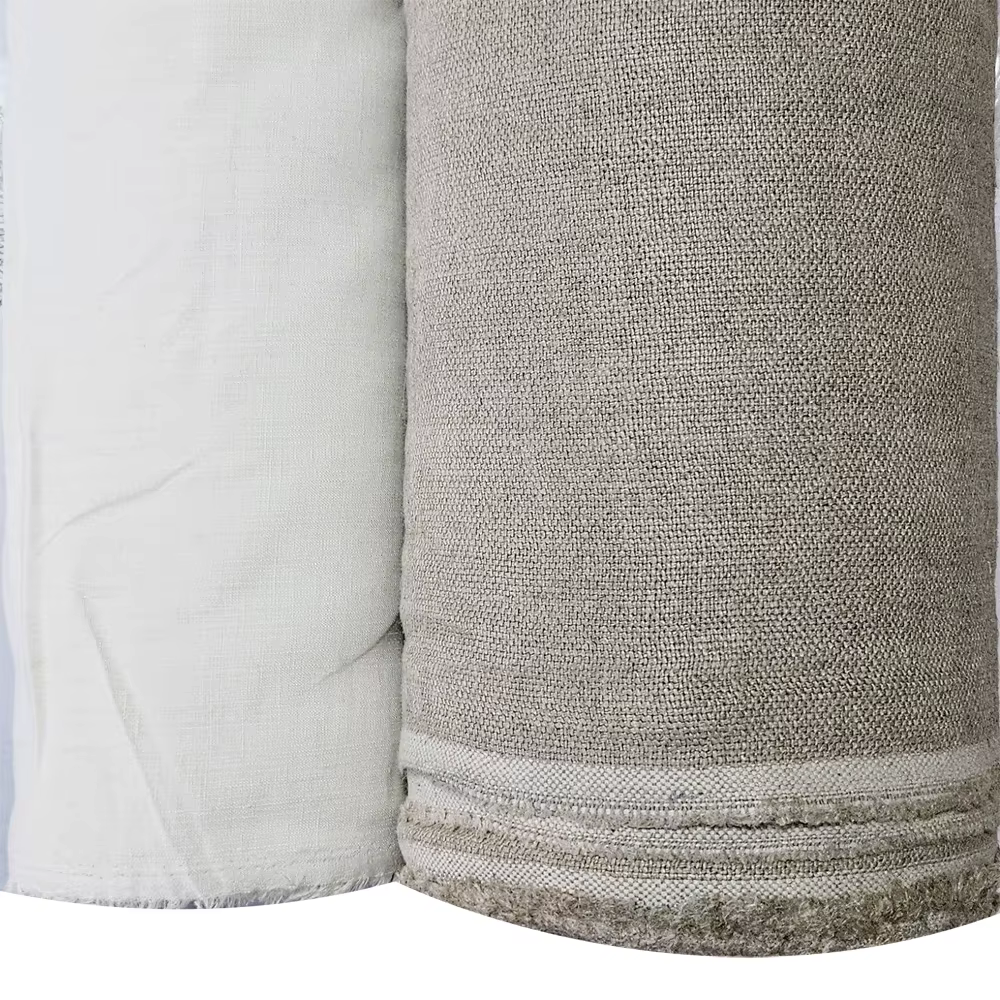 Tissu de couture en lin pur naturel de haute qualité
