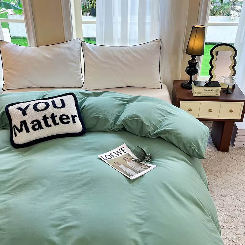 Housse de couette en pur coton de haute qualité