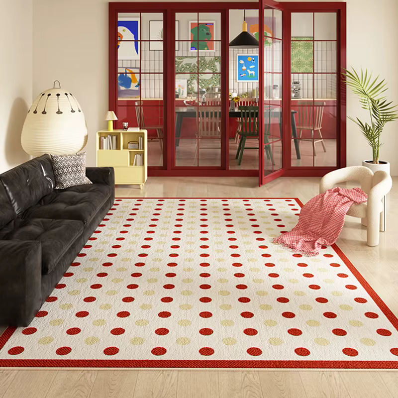 Tapis à motif écossais pour chambre à coucher