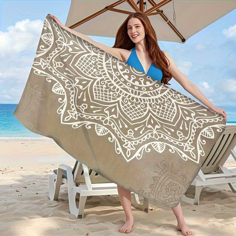 1PC Serviette de plage marocaine Mandala