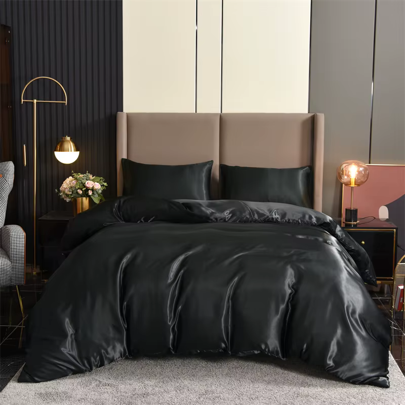 Ensemble de housse de couette en Satin
