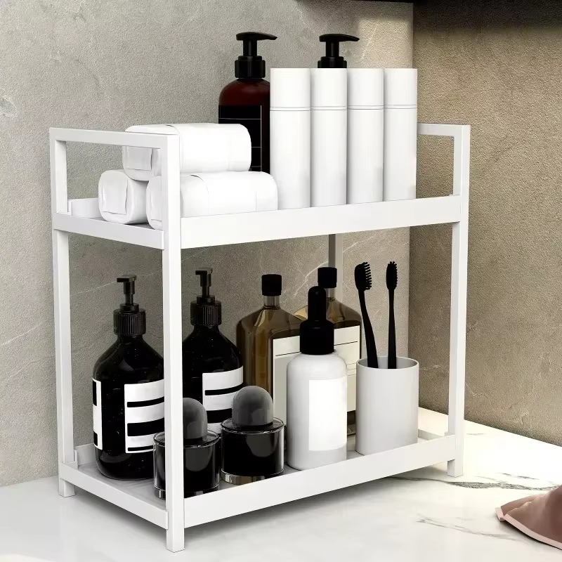 Nouvelle étagère de rangement double pour parfums et cosmétiques