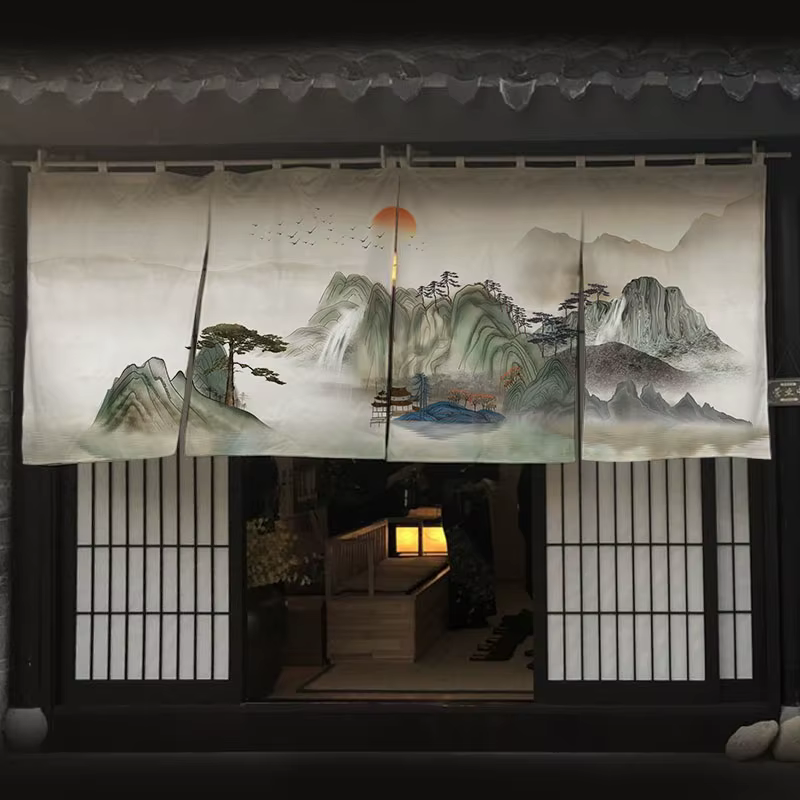 Rideau de porte chinois pour maison d'accueil