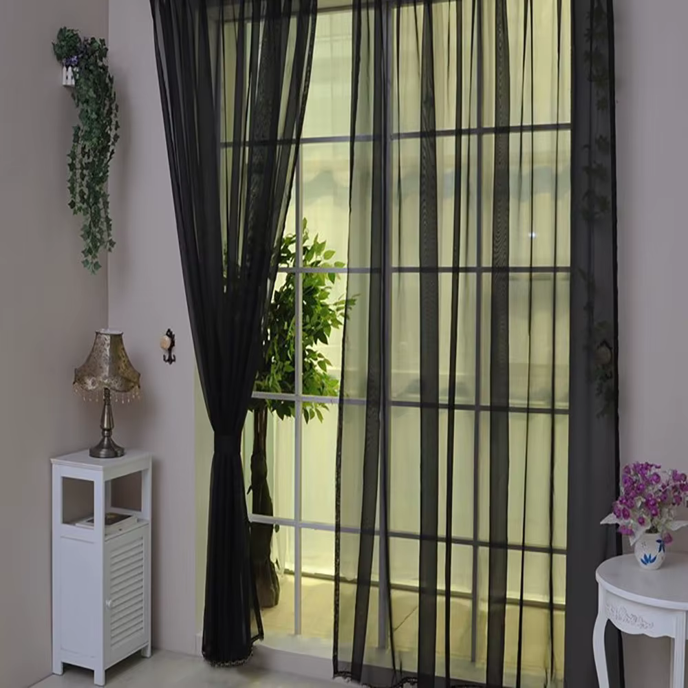 Rideau de porte et fenêtre en tulle