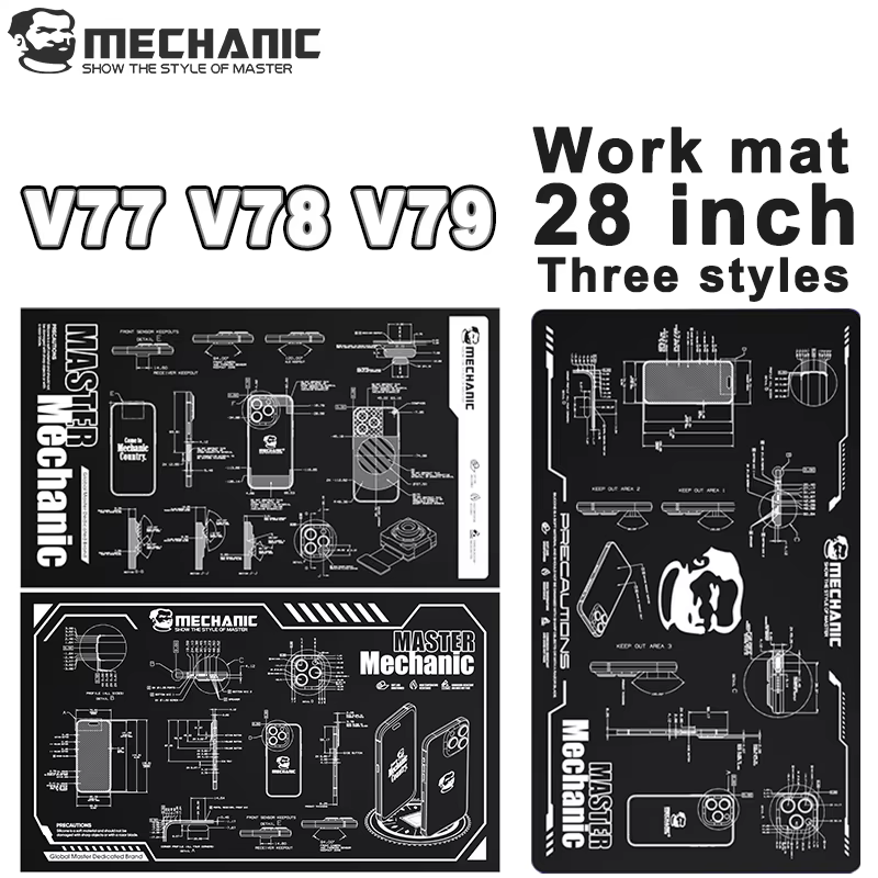Tapis de travail de réparation multifonction mécanique V77 V78 V79