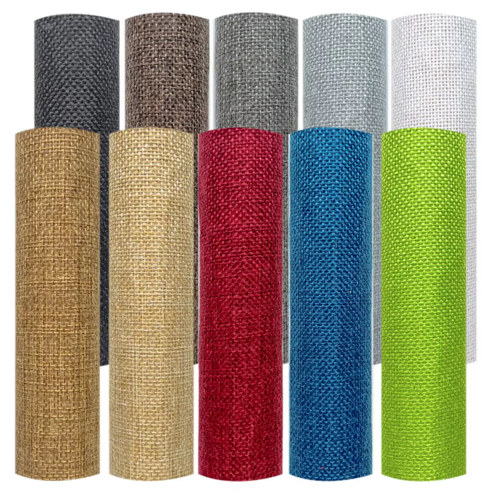 Tissu en lin auto-adhésif pour réparation de meubles