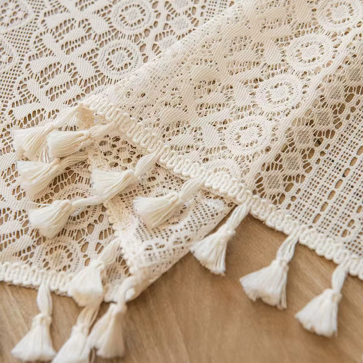 Rideaux rustiques en Crochet