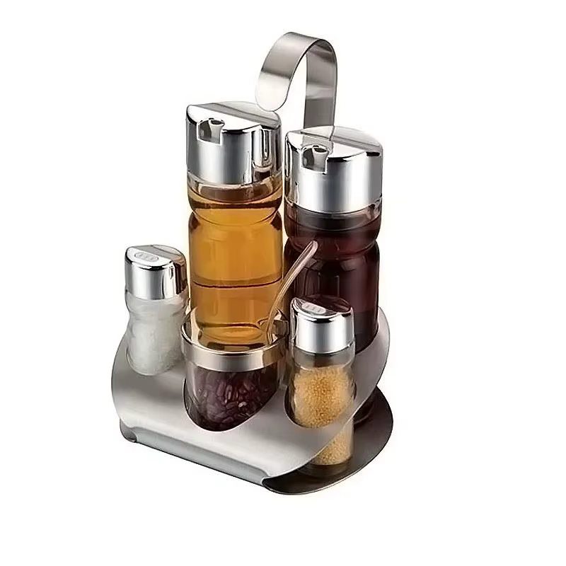Ensemble de siège de bouteille d'épices de cuisine (5 pièces/ensemble)