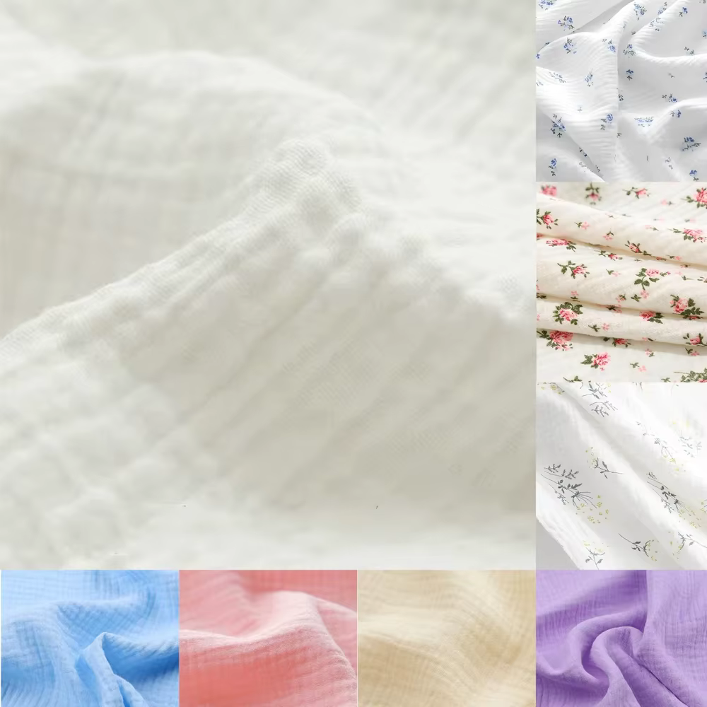Tissu en coton Double gaze 100% coton