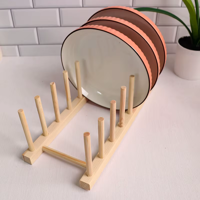 Étagère de rangement en bois pour cuisine