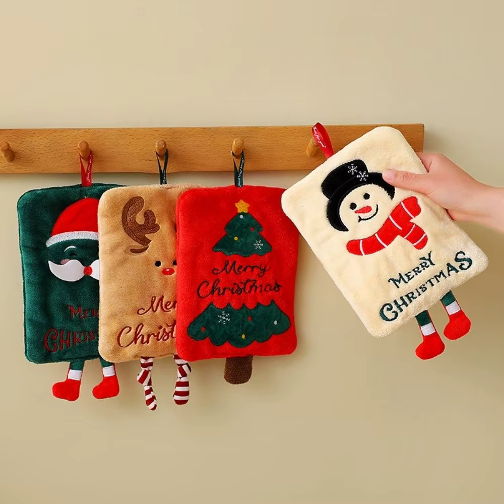 Serviette de noël épaisse et absorbante à l'eau