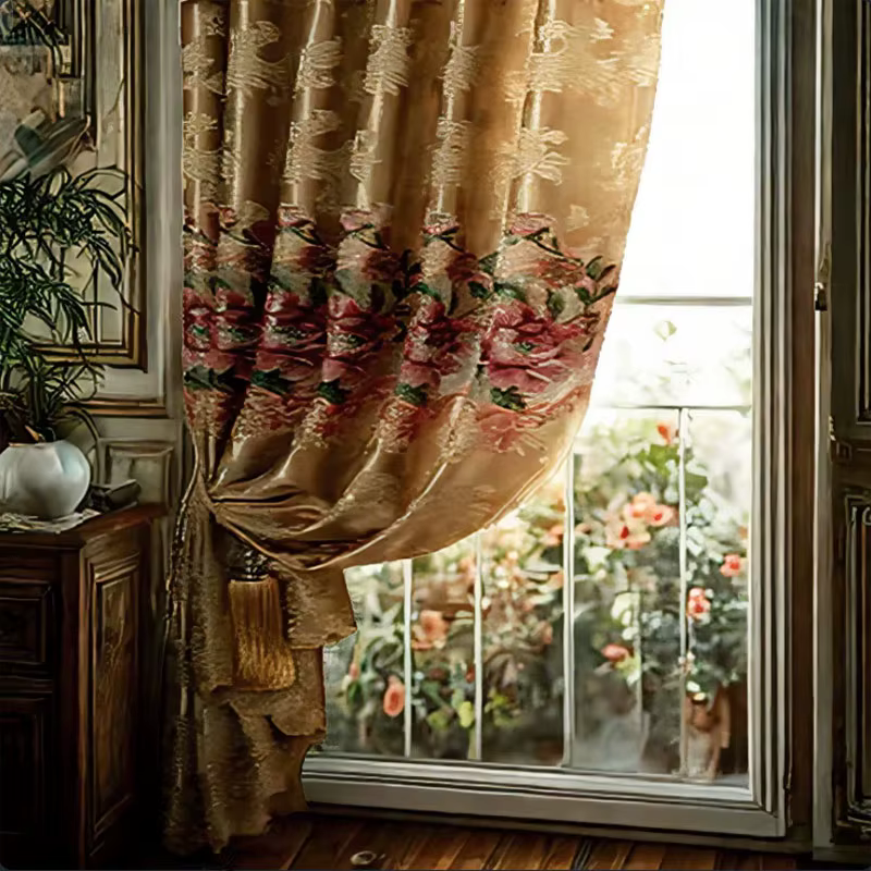 Rideau Jacquard pour Salon