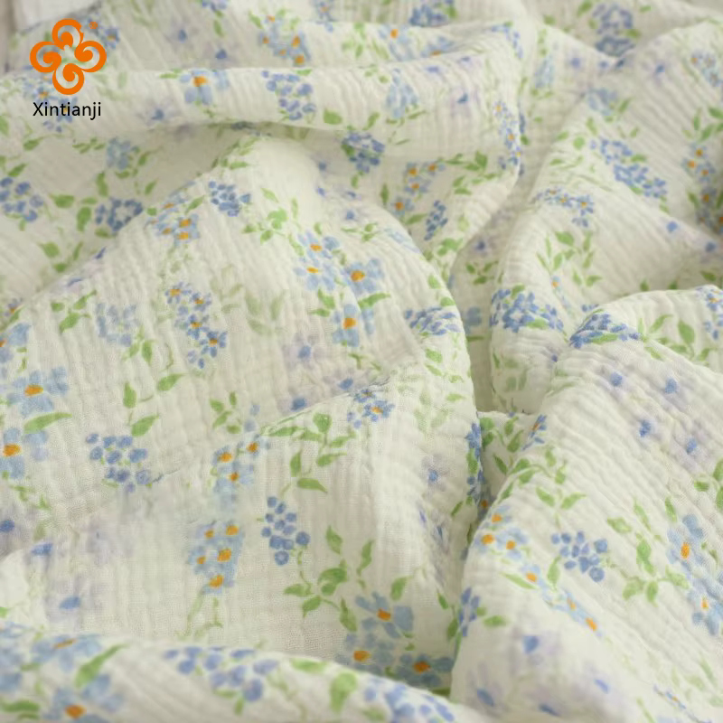 Tissu en gaze de coton double couche 0
