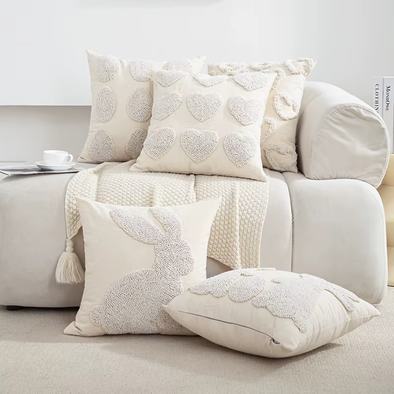 Housse de coussin capitonnée de simplicité moderne