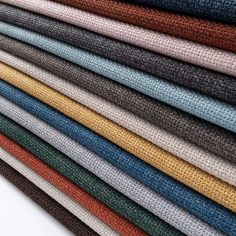 Tissu de rideau en coton et lin épais au mètre