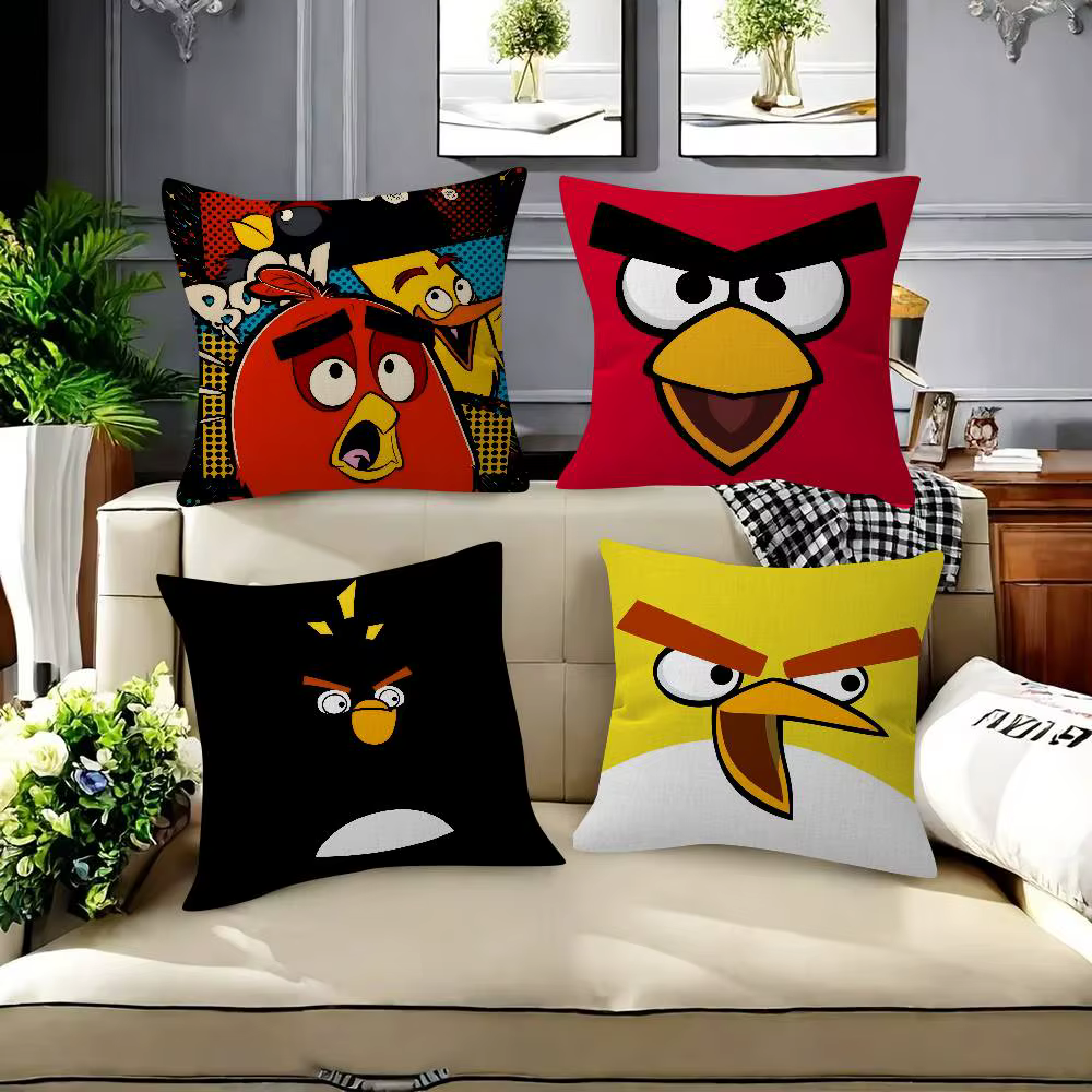 Housse de coussin A-A-Angry Birds