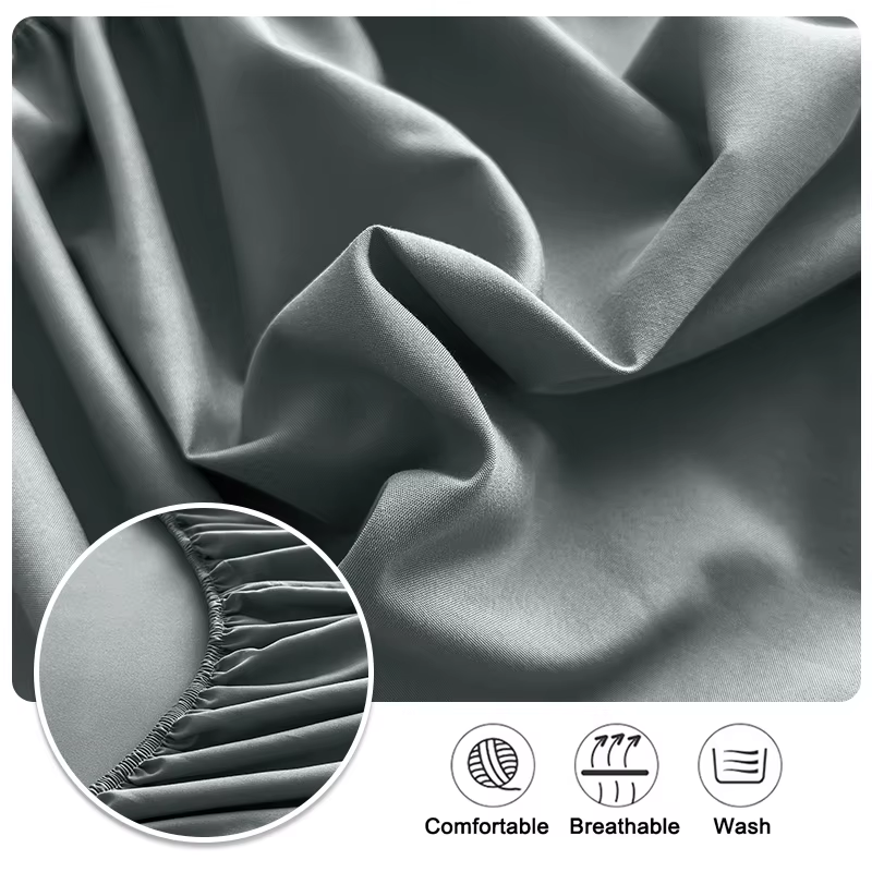Drap-housse 90/120/150/180x200 avec bande élastique