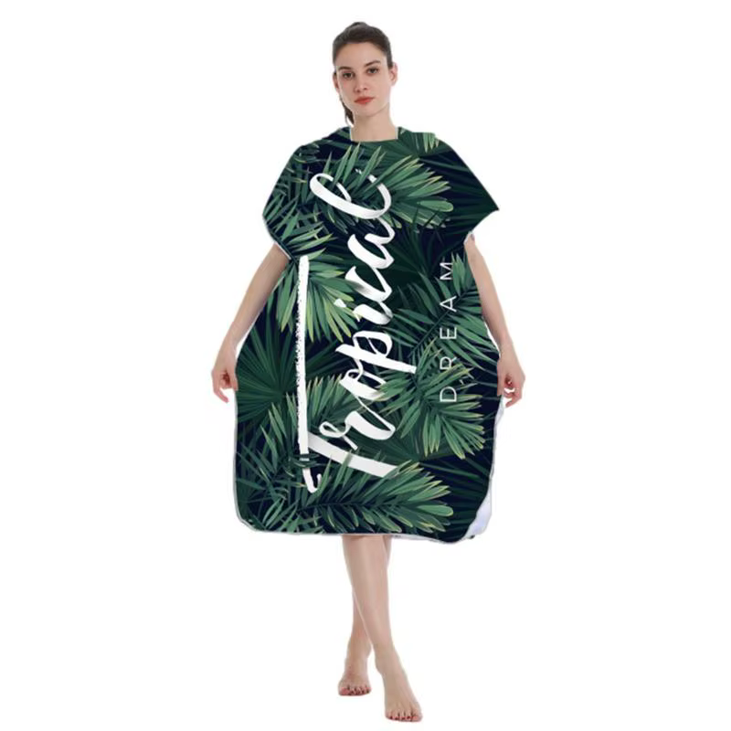 Poncho de Surf en tissu microfibre pour hommes et femmes