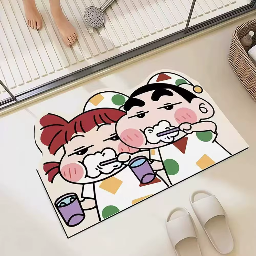 Tapis de salle de bain doux et confortable à séchage rapide