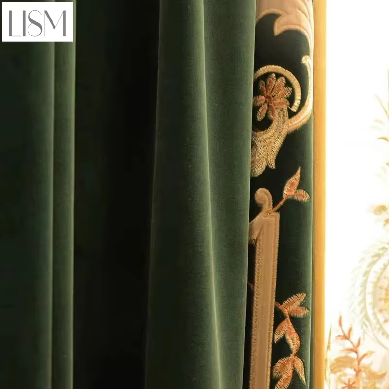 Rideaux de luxe européens pour salon