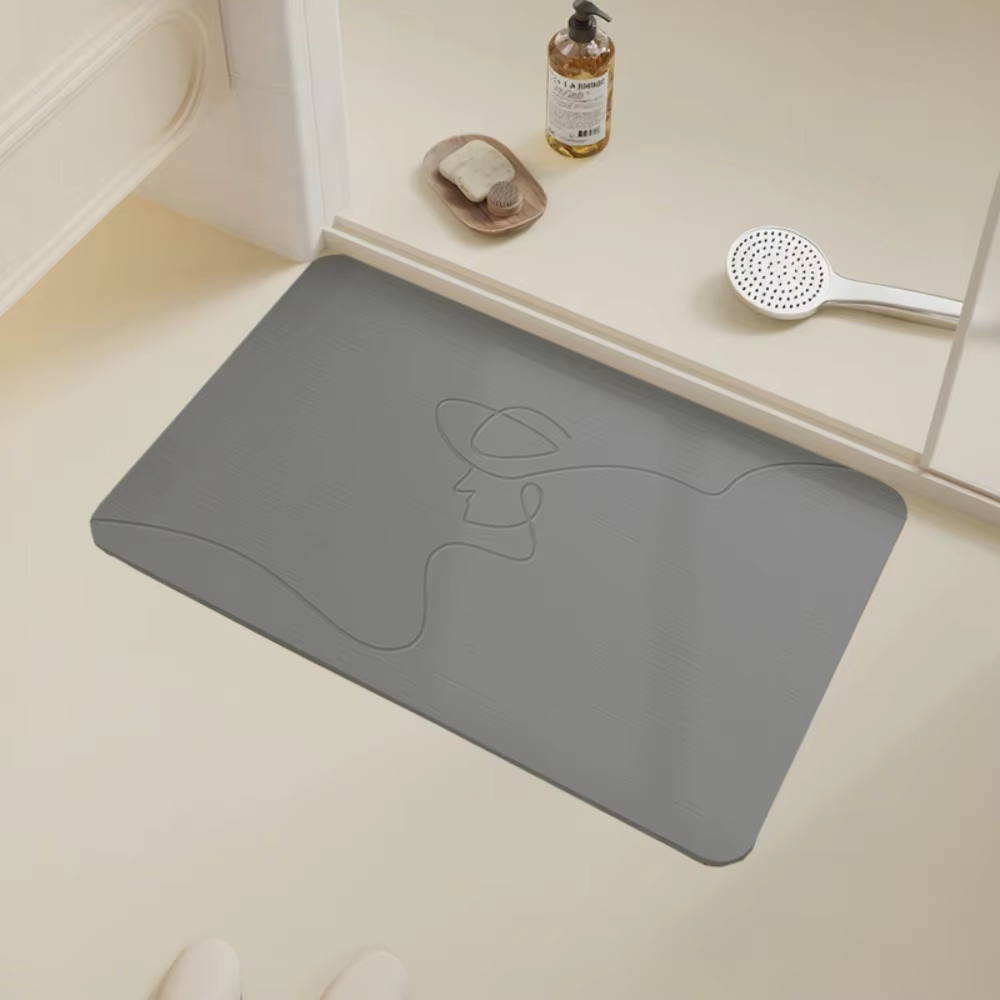 Tapis de bain en pierre de Diatomite d'intérieur