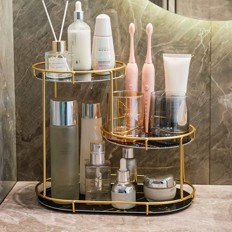 Support de rangement de salle de bain de luxe léger