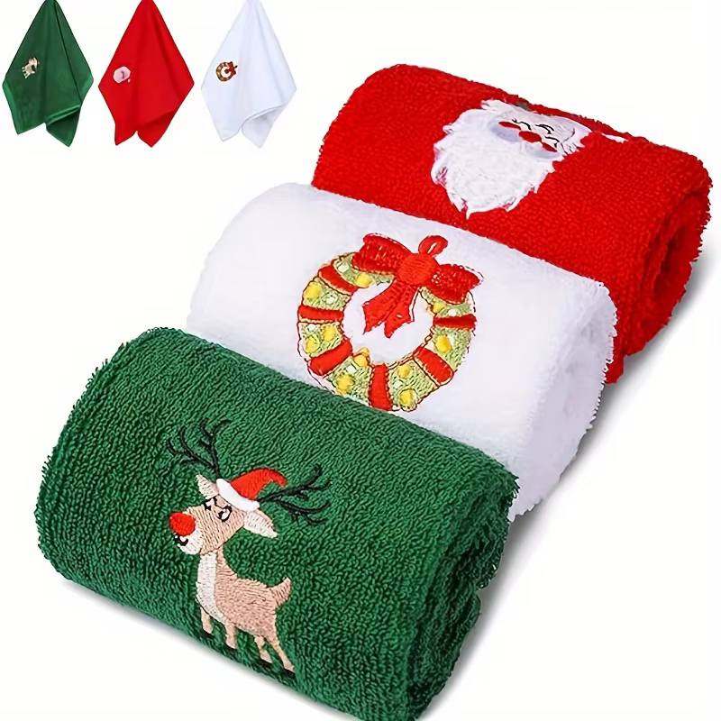 Serviettes de Noël et serviettes de bain