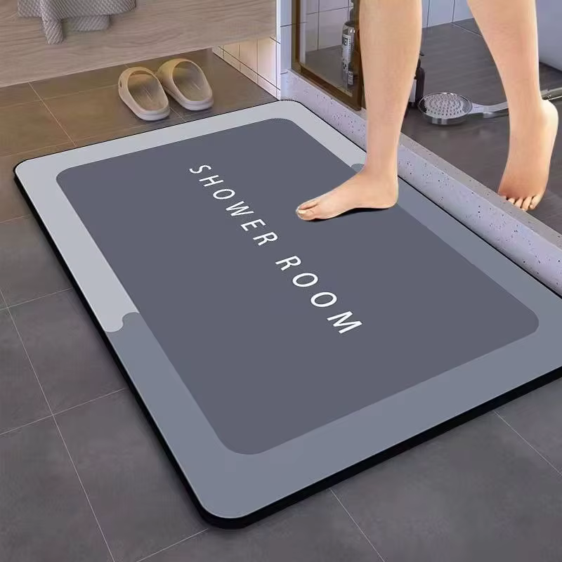 Tapis de bain en terre de diatomite antidérapant