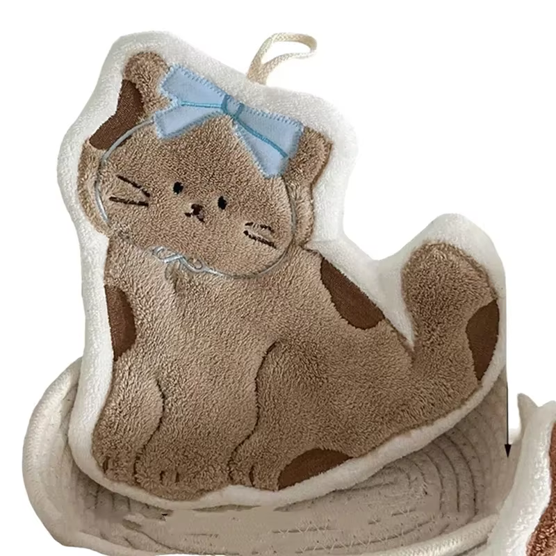 Serviette à main de dessin animé au Design créatif