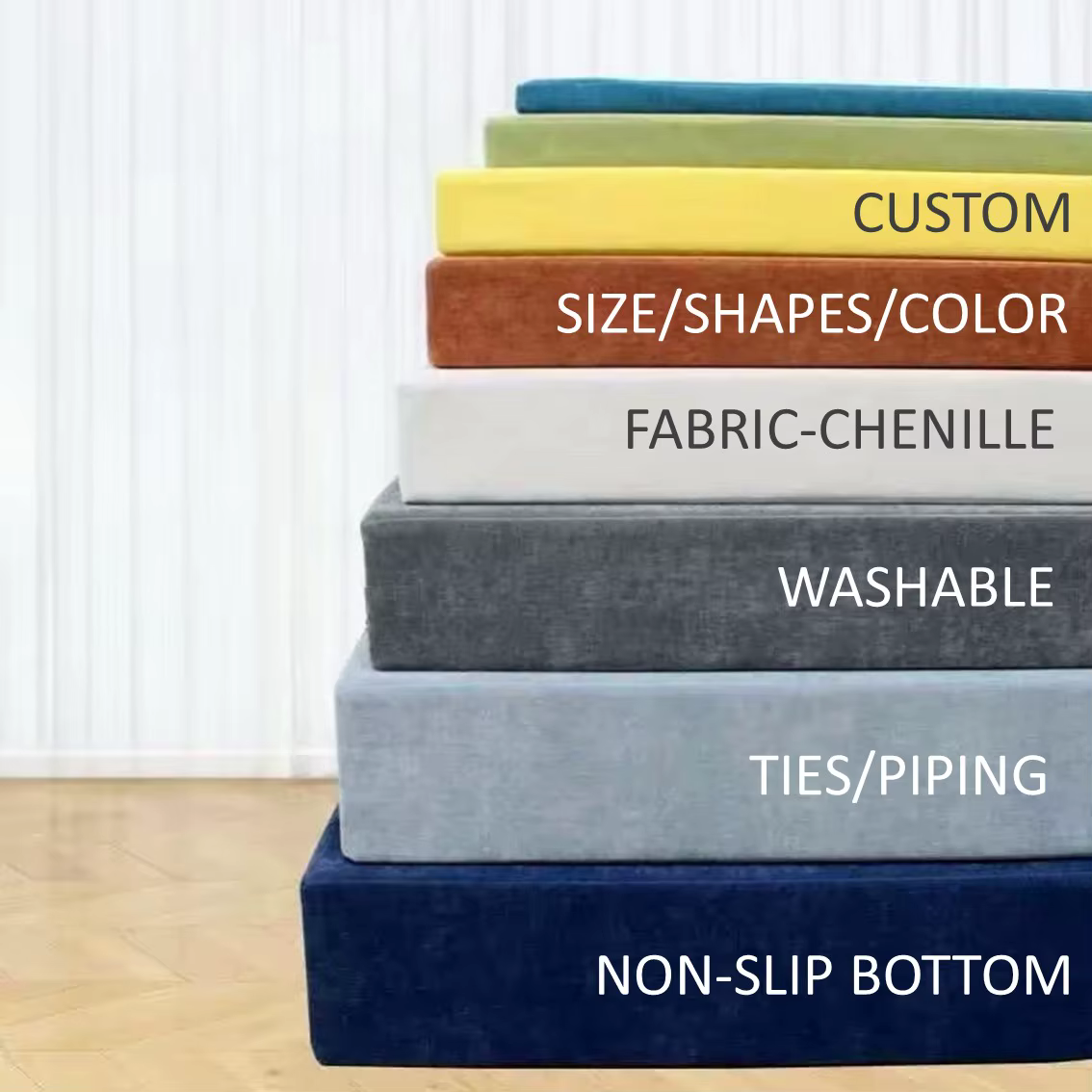 Coussin de banc personnalisé coussins épais en Chenille