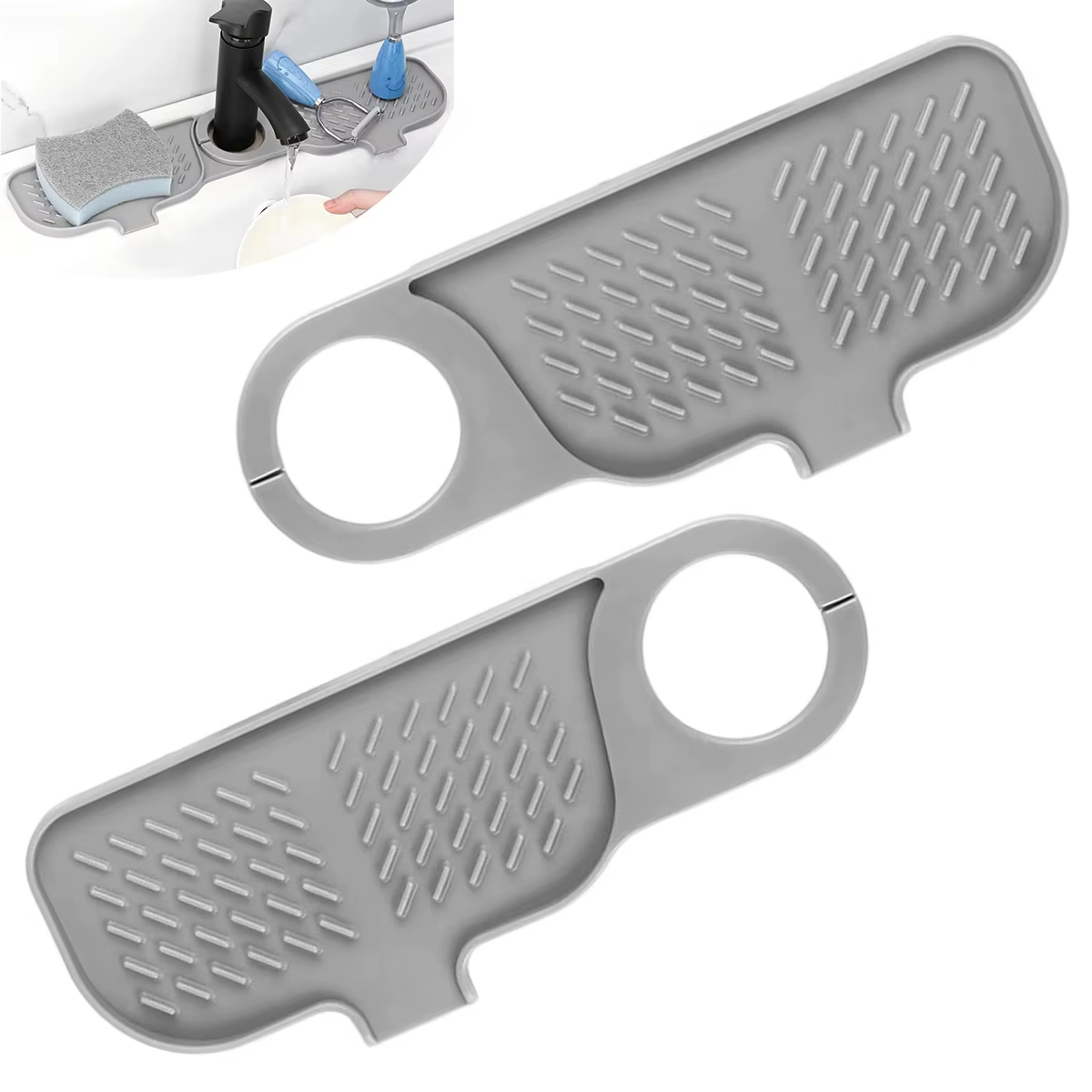 Tapis de protection pour robinet d'évier de cuisine