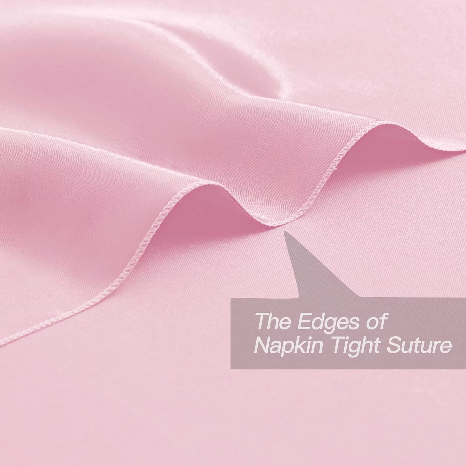 Serviettes de Table en Satin rose