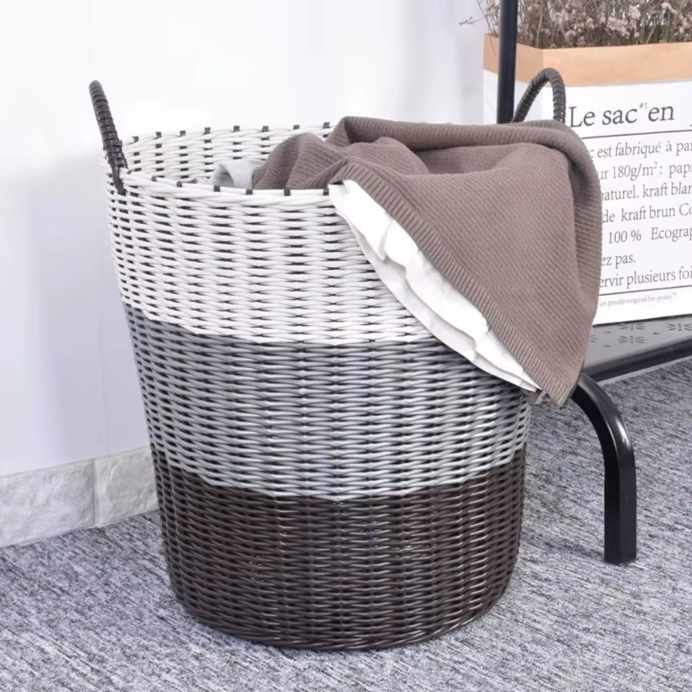 Panier à linge sale pliable tissé
