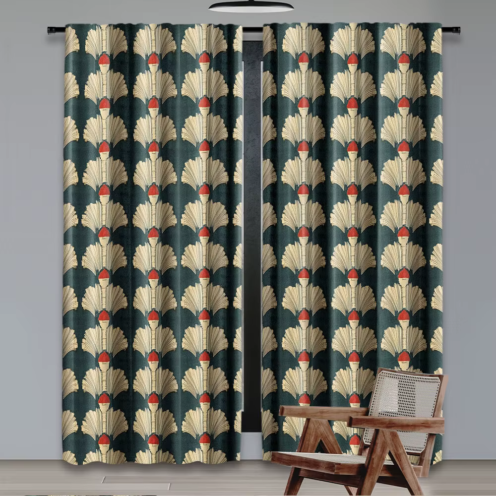 Rideaux floraux Style Art Nouveau