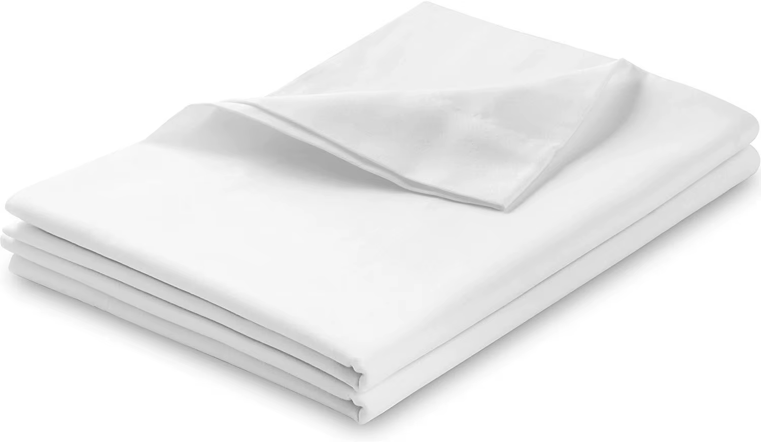 Draps de lit 1 pièce, blanc pur