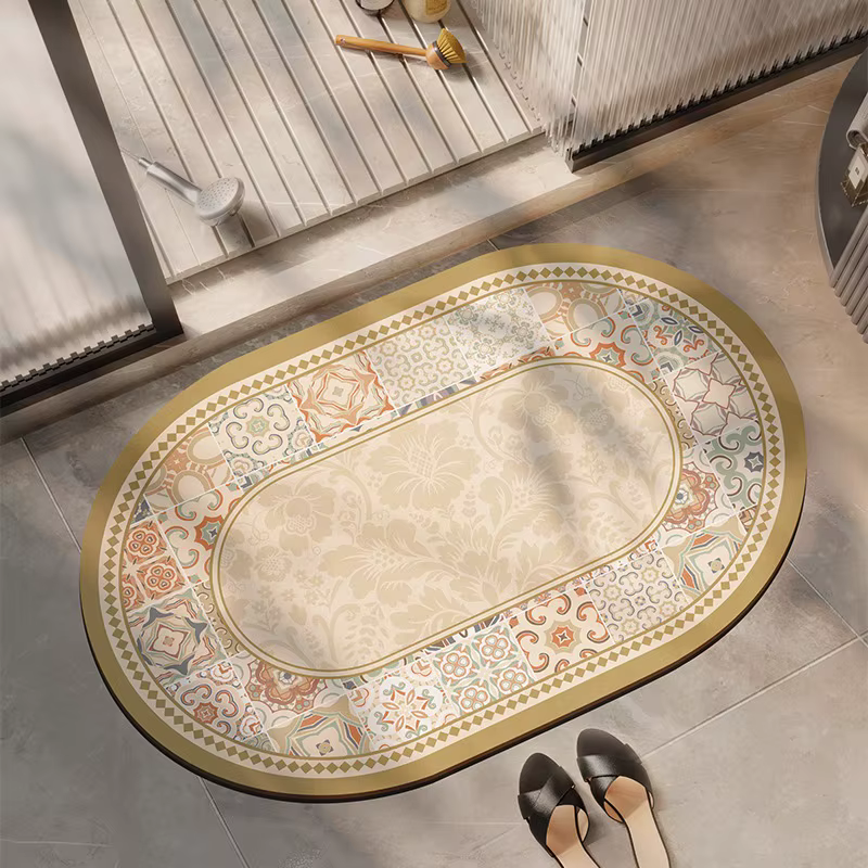 Tapis de salle de bain absorbant l'eau