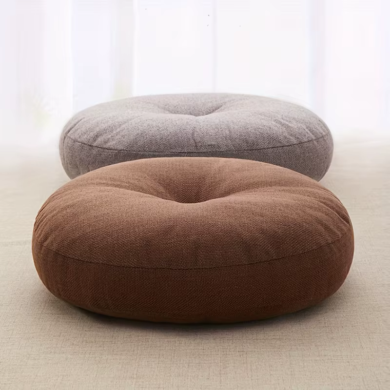 Coussin de sol moderne de couleur unie