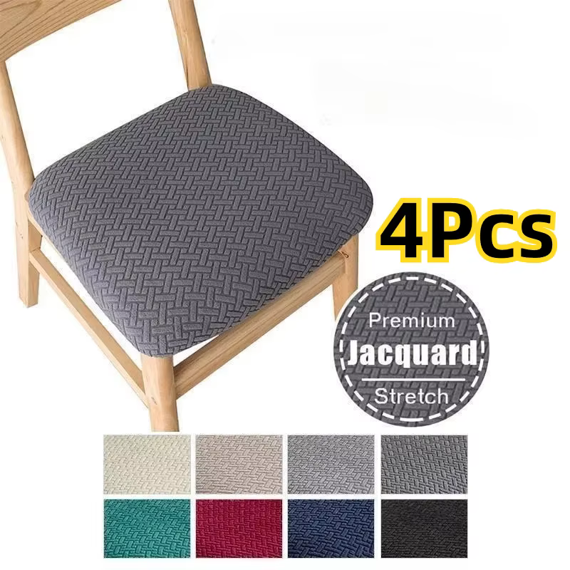 Housses de coussin de siège en jacquard pour cuisine et salle à manger