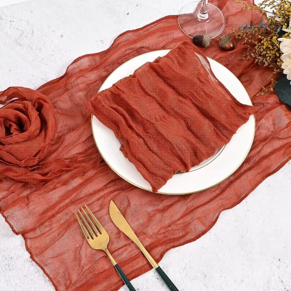 Serviette en gaze pour décoration de Table