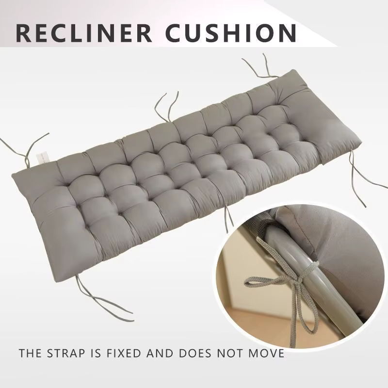 Coussin de chaise inclinable en rotin