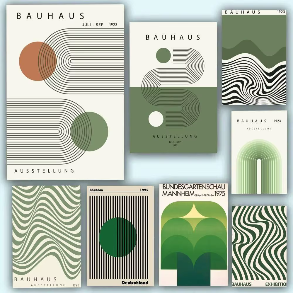 Affiches Bauhaus Green Lines