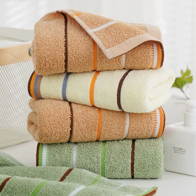 1/2 Serviettes de Bain 100% Coton Épaissies pour le Visage et les Cheveux