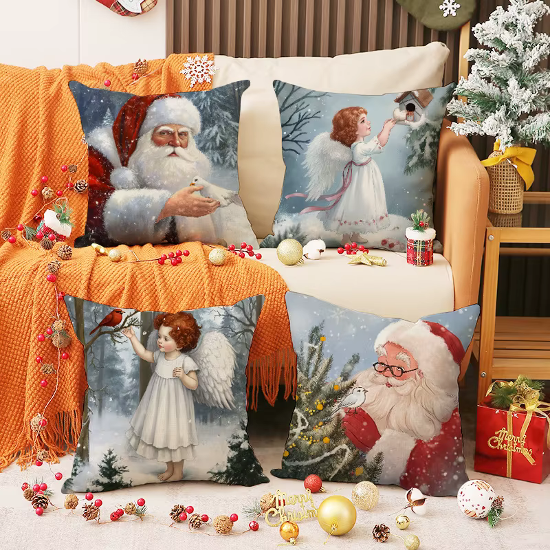 Housse de coussin en lin