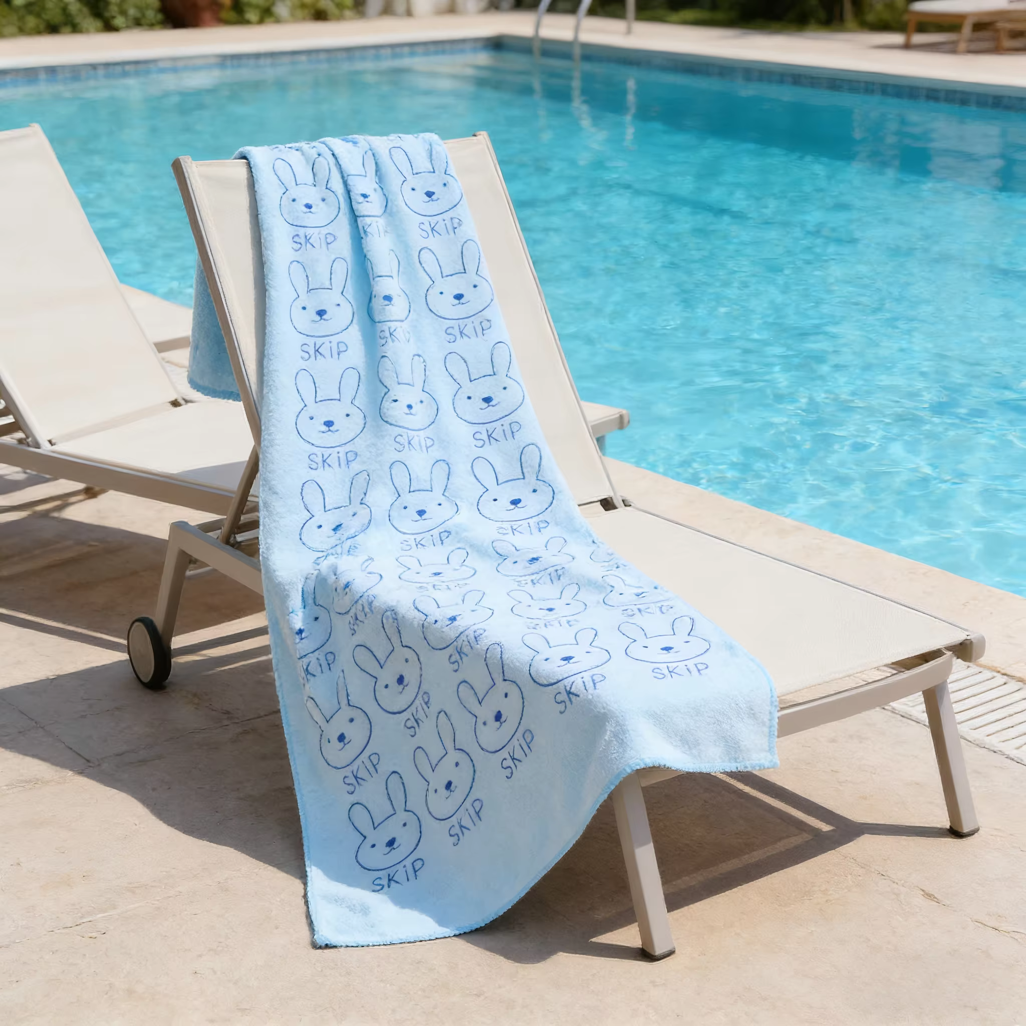 Serviette de bain en microfibre pour enfants avec motif de dessin animé – Couverture