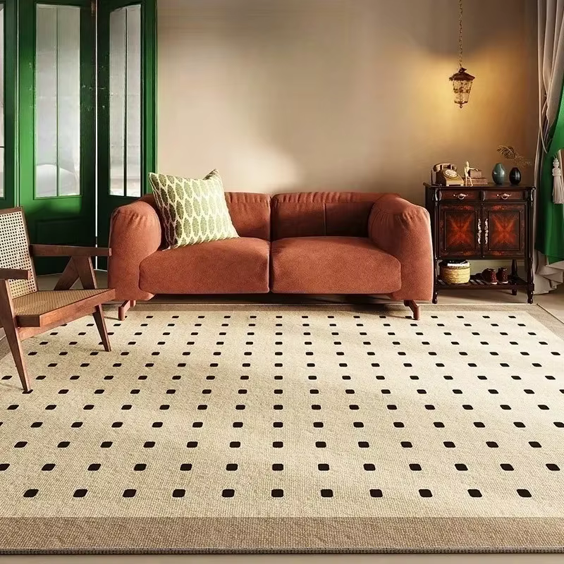 Tapis de décoration de salon rétro français